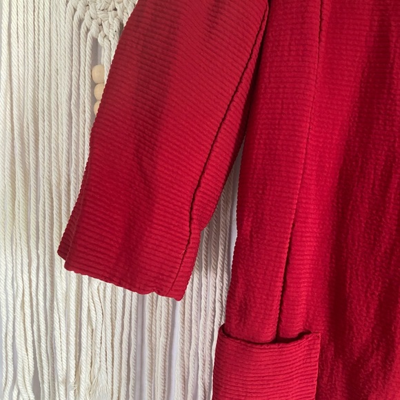 ZARA - Red corduroy blazer - Picture 3 of 9